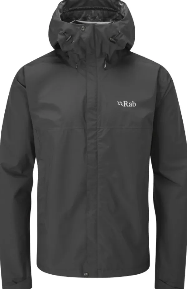 Rab Sadevaatteet^Downpour Eco Jacket ulkoilutakki, musta