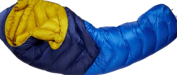 Rab Makuupussit/Syys- Ja Talvimakuupussit^Neutrino 600 untuvamakuupussi, naisten malli, Left Zip -12°C Nightfall Blue