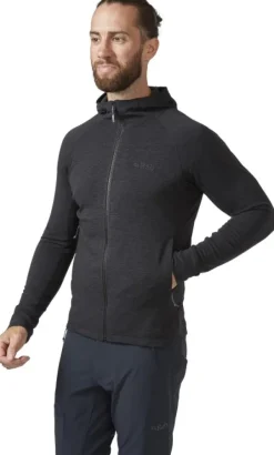 Rab Nexus Hoody fleecetakki, Black| Hupparit, Fleecet Ja Välipaidat