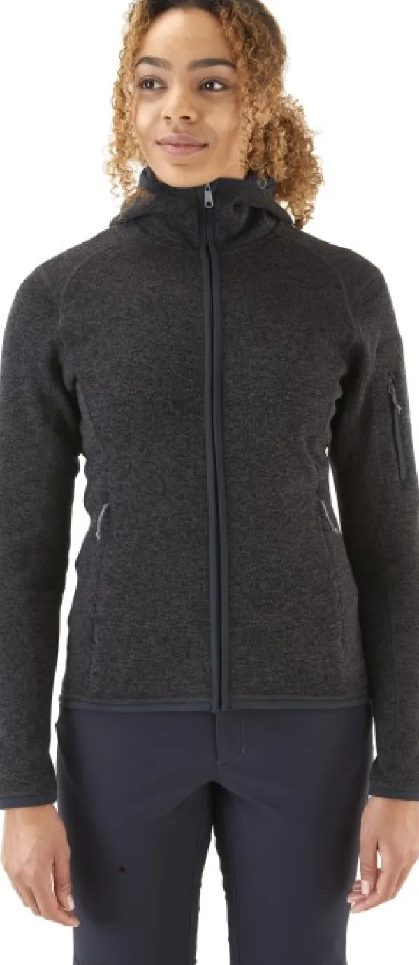 Rab Hupparit, Fleecet Ja Välipaidat^Quest Hoody naisten fleecetakki, tummanharmaa