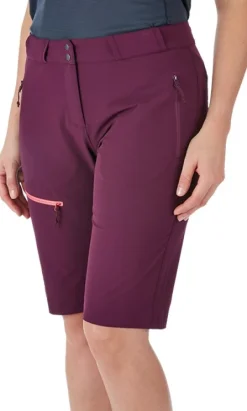 Rab Shortsit^Raid naisten vaellusshortsit, tumma violetti