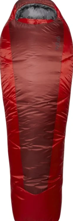 Rab Makuupussit/Kolmen Vuodenajan Makuupussit^Solar Eco 3 makuupussi, -8°C Oxblood Red Unisex