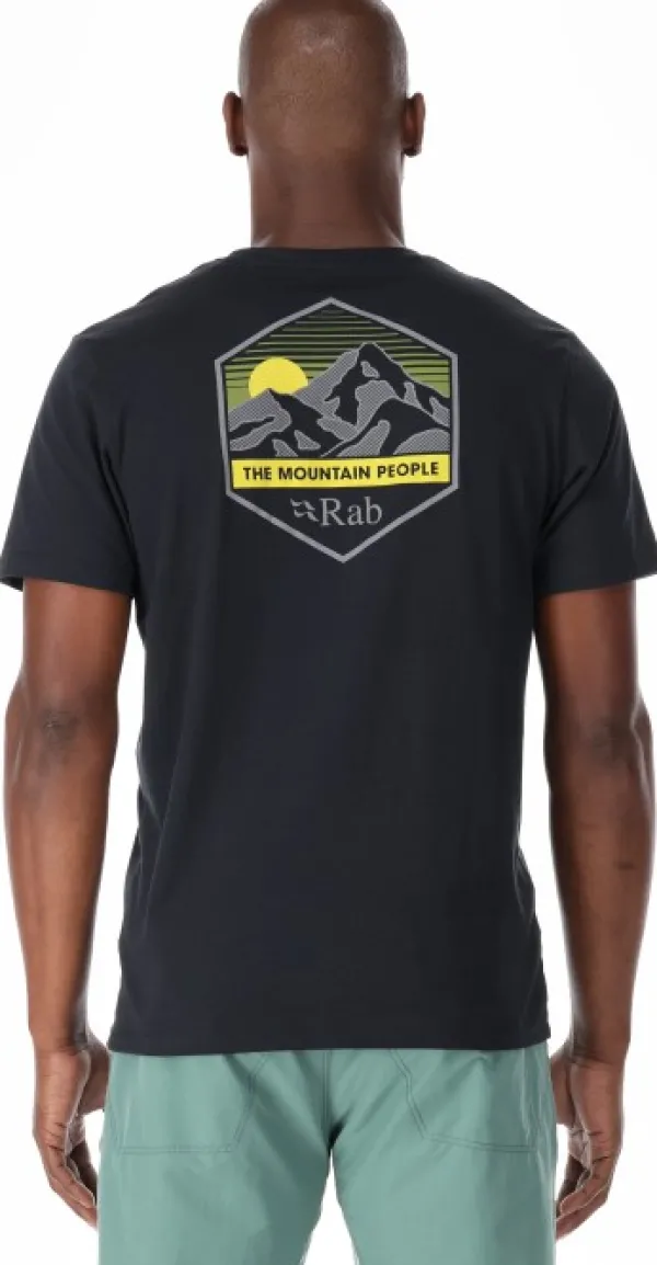 Rab T-paidat Ja Pikeepaidat^Stance Mountain Peak Tee Mens Beluga