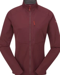 Rab Softshelltakit Ja Tuulenpitävät Takit^Stormveil Windstopper Jacket naisten tuulitakki, viininpunainen