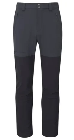 Rab Torque Mountain Softshell Pants kiipeilyhousut, tummanharmaa/musta| Retkeilyhousut