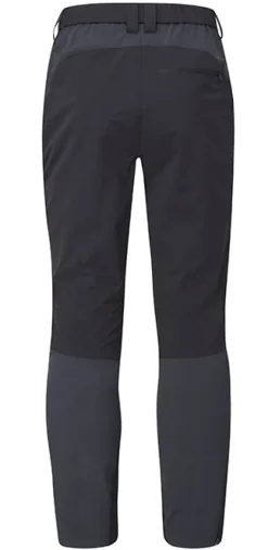 Rab Torque Mountain Softshell Pants kiipeilyhousut, tummanharmaa/musta| Retkeilyhousut
