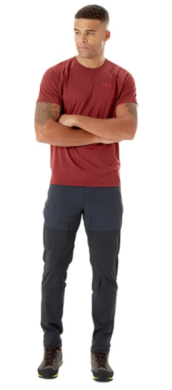 Rab Torque Mountain Softshell Pants kiipeilyhousut, tummanharmaa/musta| Retkeilyhousut