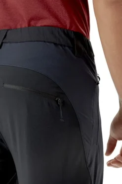 Rab Torque Mountain Softshell Pants kiipeilyhousut, tummanharmaa/musta| Retkeilyhousut