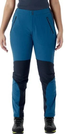 Rab Retkeilyhousut^Torque Softshell naisten kiipeily/vaellushousut, sininen/musta