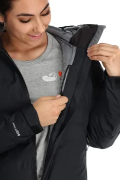 Rab Talvitakit^Valiance Parka naisten untuvaparka, musta