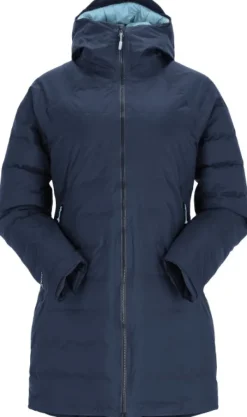 Rab Talvitakit^Valiance Parka naisten untuvaparka, tummansininen