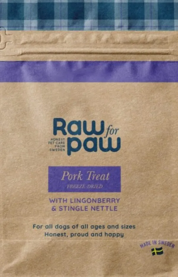 Raw for Paw Pork Treats pakastekuivattu makupala, sianliha, 50 g| Makupalat