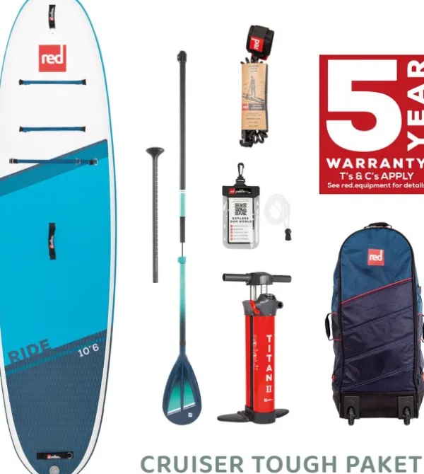 Red Paddle Co Melonta Ja Suppailu^Allround 10.6 x 32 Ride MSL -lautasetti kevyelle melojalle