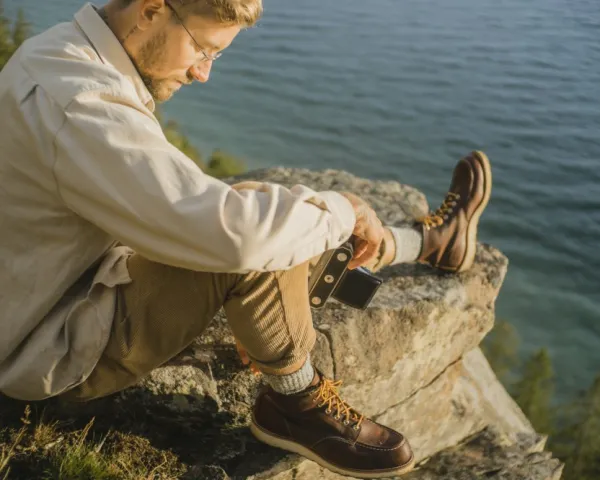 Red Wing Shoes Ulkoilukengät^Red Wing Moc Toe 6'' kengät, Briar Oil Slick