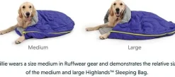 RuffWear Highlands koiran makuupussi, sininen| Koiranpedit