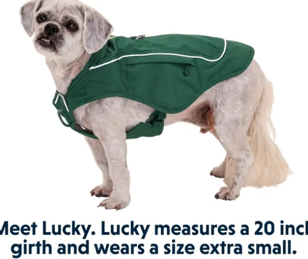 RuffWear Overcoat Fuse Jacket koiran takki, vihreä| Sadetakit