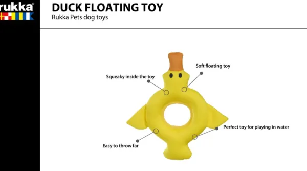 Rukka Duck Floating Toy Yellow| Pehmeät Lelut