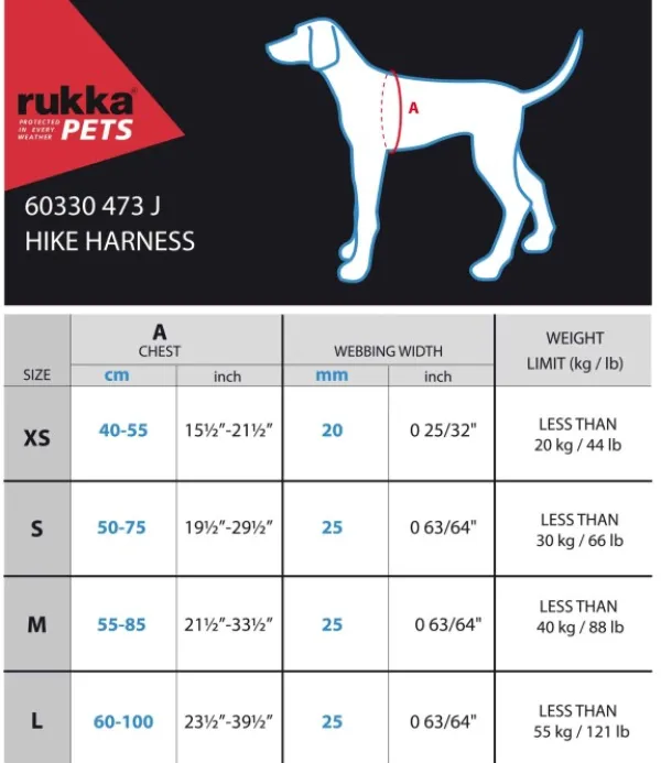 Rukka Hike Harness Red L| Valjaat