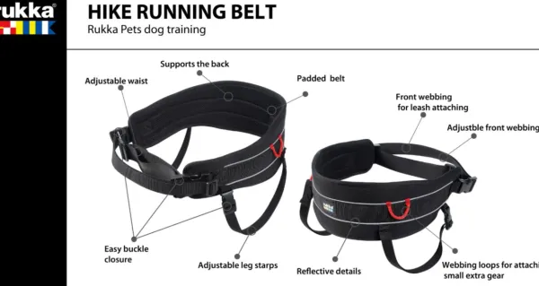 Rukka Juoksu- Ja Pyöräilytaluttimet^Hike Running Belt Black