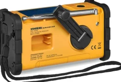 Sangean MMR88 DAB hätäradio kammella, keltainen| Ensiapu Ja Turvallisuus