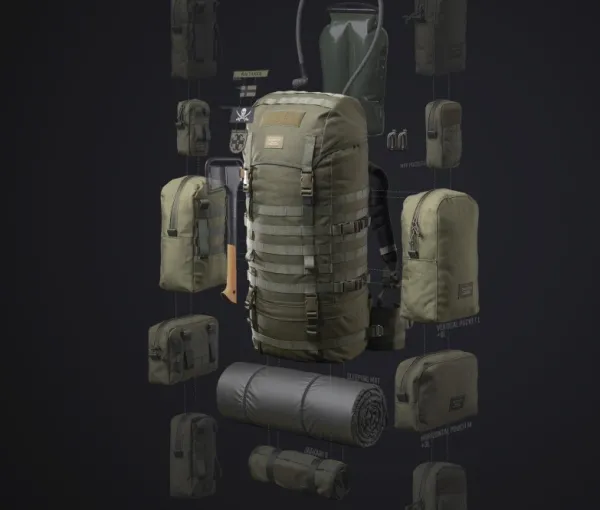 Savotta Metsästysreput^Jääkäri L -rinkka 60 l, vihreä