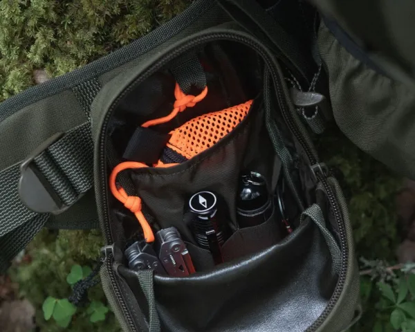 Savotta Reppujen Ja Laukkujen Tarvikkeet^Zipped GP pouch 3x4 säilytyspussi, Black