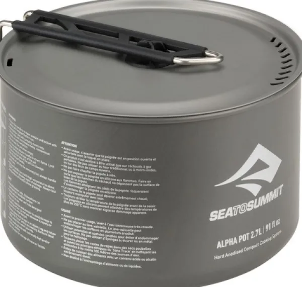 Sea to Summit Alpha Pot kestävä ja kevyt kattila, 2,7 L| Keittoastiat Ja Kahvipannut
