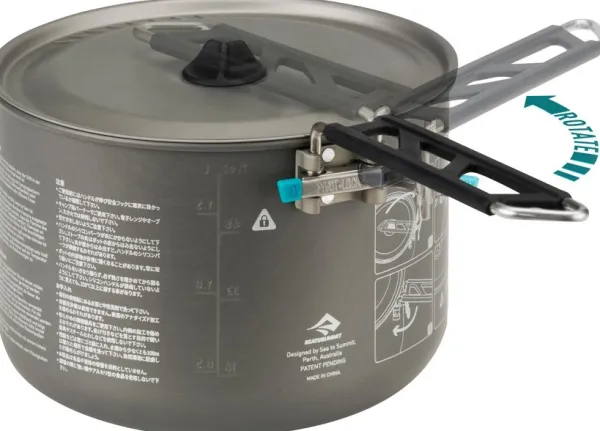 Sea to Summit Alpha Pot kestävä ja kevyt kattila, 2,7 L| Keittoastiat Ja Kahvipannut