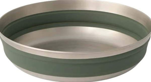 Sea to Summit Detour Stainless Steel Collapsible Bowl L Green| Astiat Ja Ruokailuvälineet