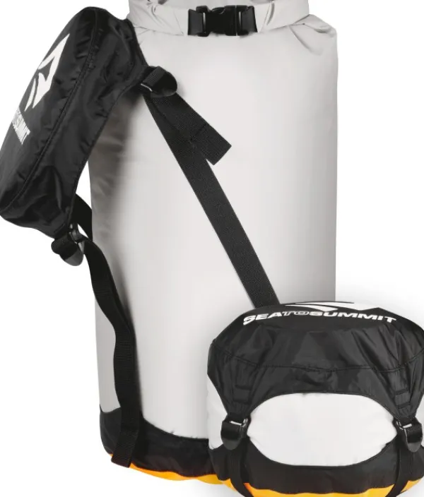 Sea to Summit Eco Evac Compression Drybag kuivapussi, 13L, harmaa| Kuiva- Ja Pakkauspussit