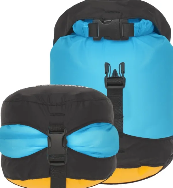 Sea to Summit Eco Evac Compression Drybag UL 3l pakkauspussi, Blue| Kuiva- Ja Pakkauspussit