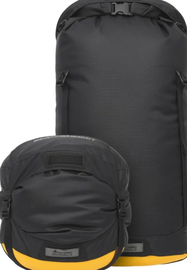 Sea to Summit Eco Evac Compression Drybag Hd kuivapussi, musta, 35L| Kuiva- Ja Pakkauspussit