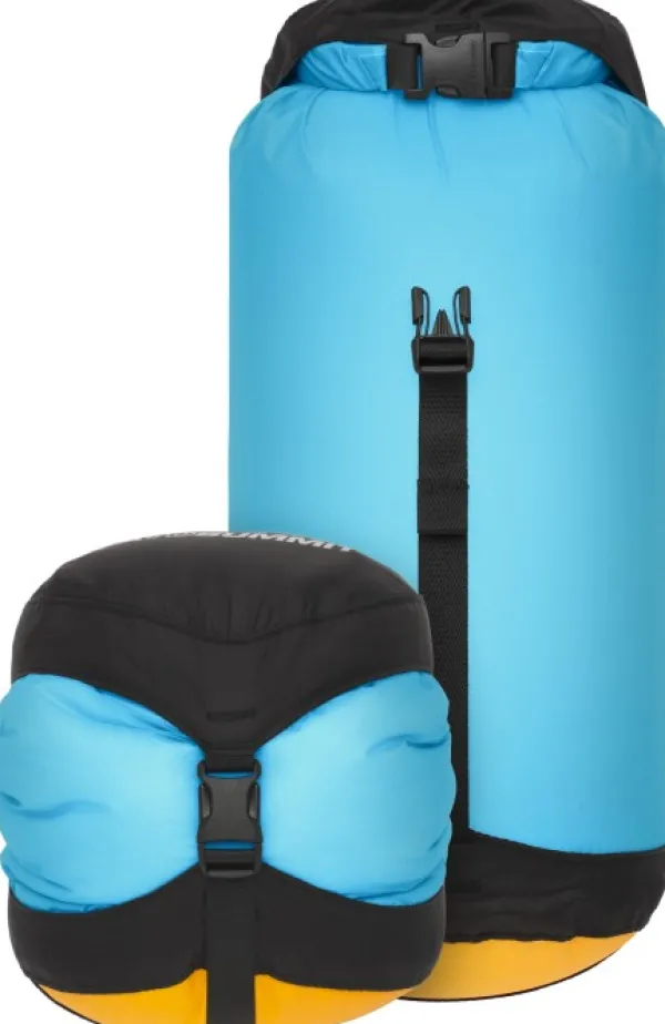 Sea to Summit Eco Evac Compression Drybag Ul kuivapussi, 8L, sininen| Kuiva- Ja Pakkauspussit