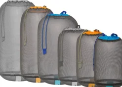 Sea to Summit Eco Mesh Stuffsack pakkauspussi, tummanharmaa, 20L| Kuiva- Ja Pakkauspussit