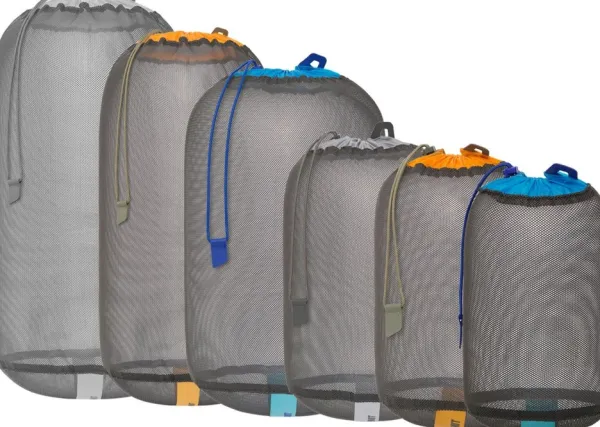 Sea to Summit Eco Mesh Stuffsack pakkauspussi, tummanharmaa, 20L| Kuiva- Ja Pakkauspussit