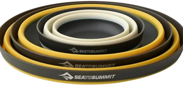 Sea to Summit Frontier UL Collapsible Dinnerware Set 1 person 3-pieces| Astiat Ja Ruokailuvälineet