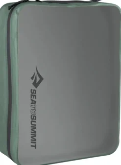 Sea to Summit Kuiva- Ja Pakkauspussit^Hydraulic Packcube pakkauskuutio, XL, harmaavihreä