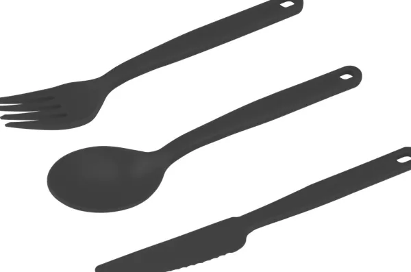 Sea to Summit Astiat Ja Ruokailuvälineet^kestävä aterinsetti, tummanharmaa