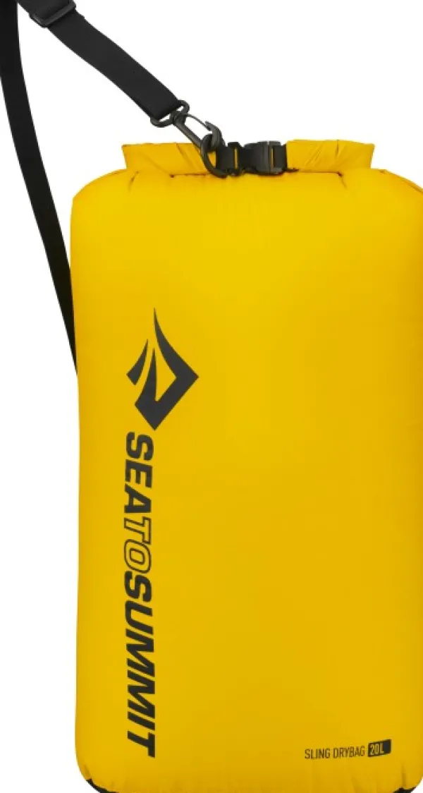 Sea to Summit kuivapussi, Sling Drybag 20L, keltainen| Kuiva- Ja Pakkauspussit
