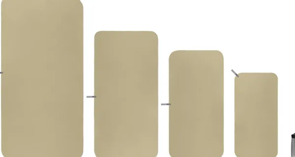 Sea to Summit Matkatarvikkeet^Towel Pocket taskupyyhe, 80 x 40 cm, hiekanruskea