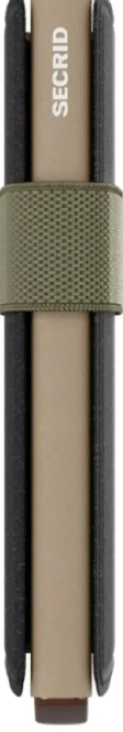 Secrid Lompakot^Bandwallet Liba lompakko, musta/oliivinvihreä