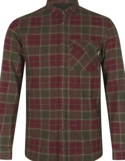 Seeland Metsästyspaidat^Glen Flannel Shirt paita, Red Forest Check
