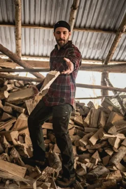 Seeland Metsästyspaidat^Glen Flannel Shirt paita, Red Forest Check