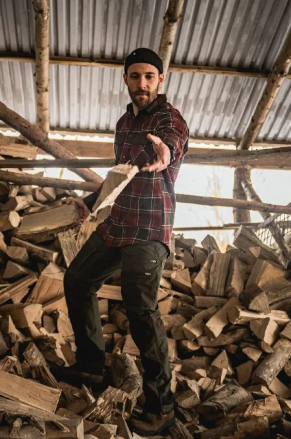 Seeland Metsästyspaidat^Glen Flannel Shirt paita, Red Forest Check