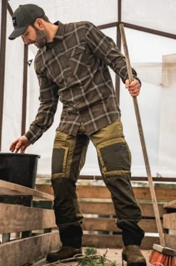 Seeland Metsästyspaidat^Glen Flannel Shirt paita, Pine Green Check