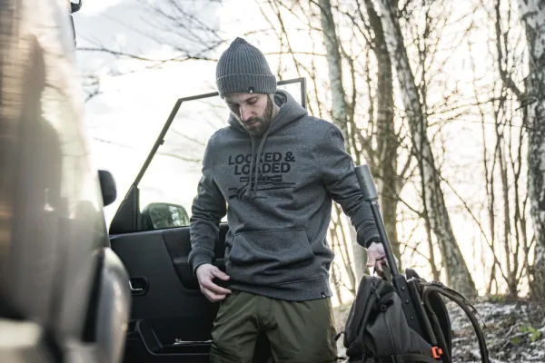 Seeland Metsästysliivit/Fleeceliivit^Loaded Hoodie huppari, Grey Melange