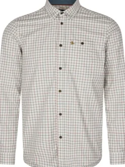 Seeland Metsästyspaidat^Oxford Shooting Shirt paita, Grape Leaf/Terracotta Check