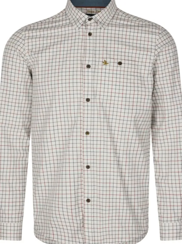 Seeland Metsästyspaidat^Oxford Shooting Shirt paita, Grape Leaf/Terracotta Check