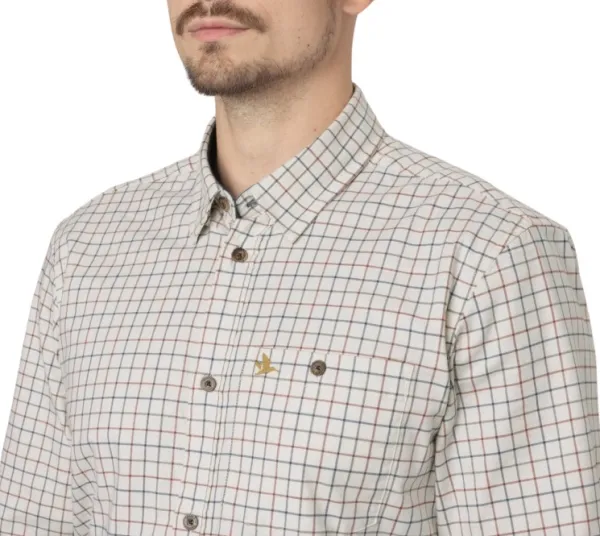 Seeland Metsästyspaidat^Oxford Shooting Shirt paita, Grape Leaf/Terracotta Check
