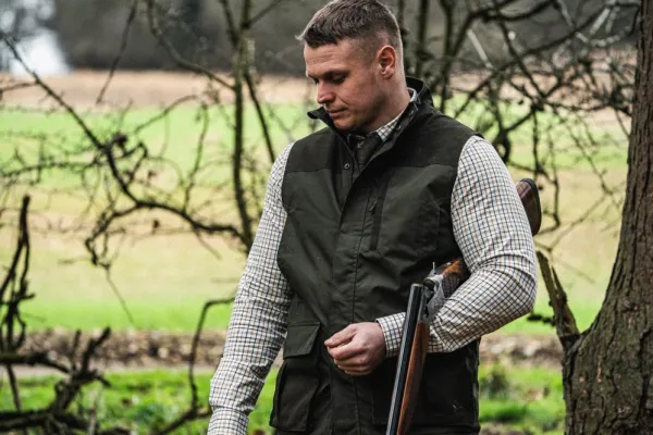 Seeland Metsästyspaidat^Oxford Shooting Shirt paita, Grape Leaf/Terracotta Check